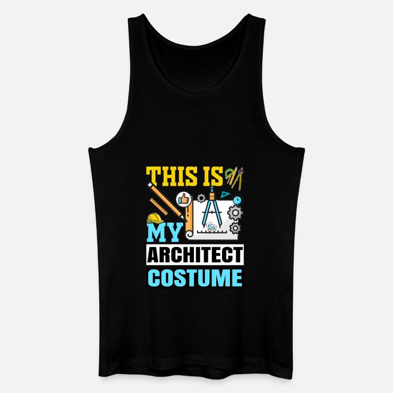 Architekt - Männer Bio Tank Top - Schwarz