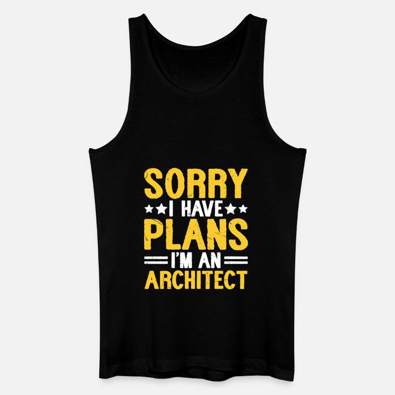Architekt - Männer Bio Tank Top - Schwarz