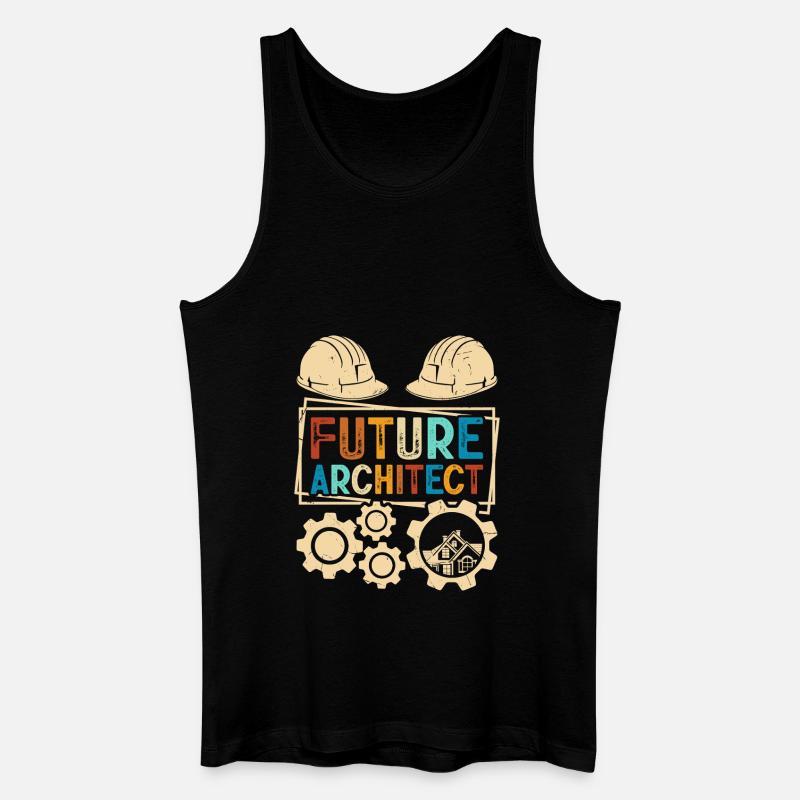 Architekt - Männer Bio Tank Top - Schwarz