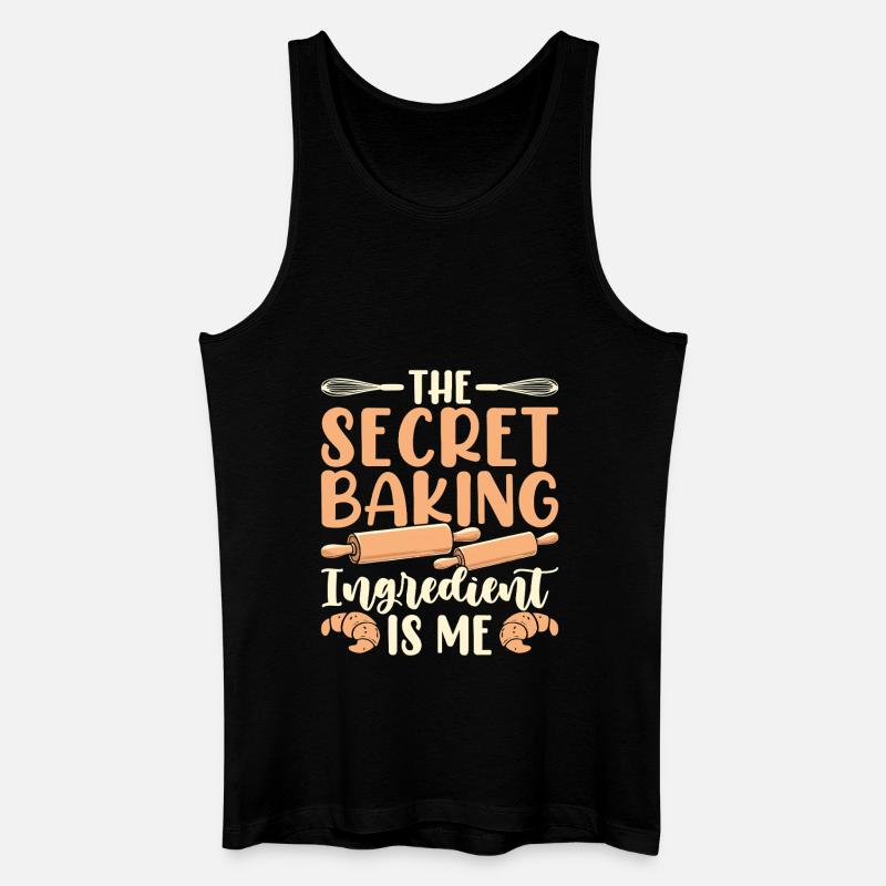 Backen Bäcker Bäckerei - Männer Bio Tank Top - Schwarz