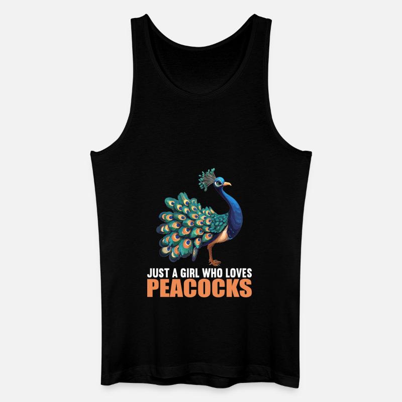 Pfaue Pfau - Männer Bio Tank Top - Schwarz