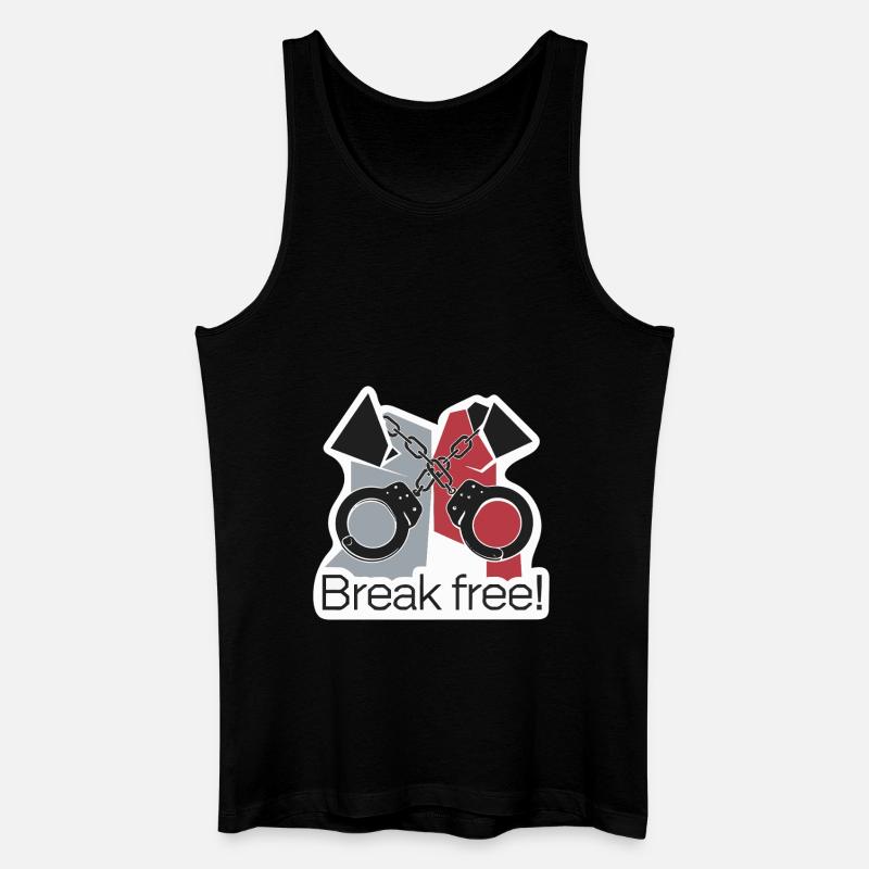 HANDSCHELLEN - Männer Bio Tank Top - Schwarz