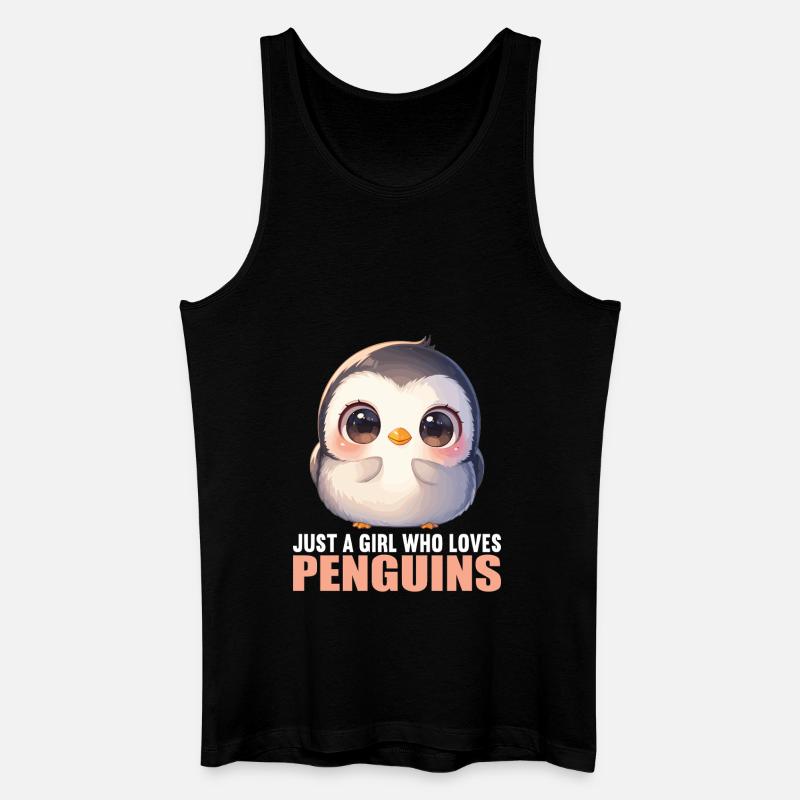 Pinguine Pinguin - Männer Bio Tank Top - Schwarz