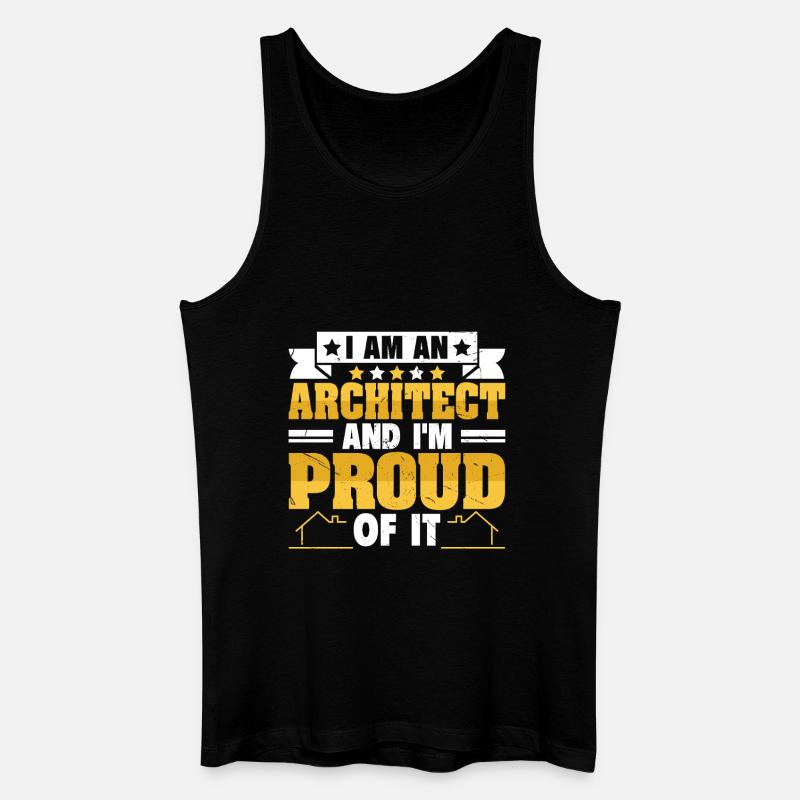 Architekt - Männer Bio Tank Top - Schwarz