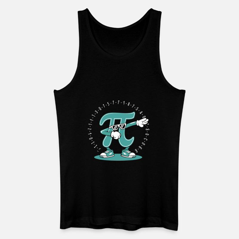 Pi Mathe - Männer Bio Tank Top - Schwarz