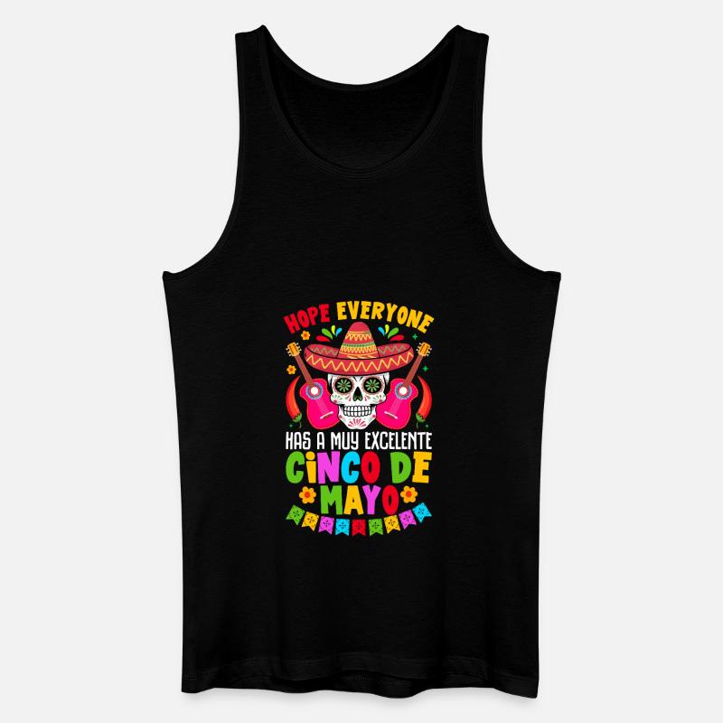 Cino de Mayo - Männer Bio Tank Top - Schwarz