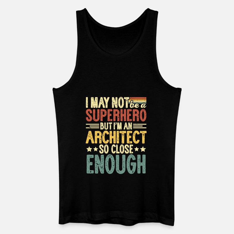 Architekt - Männer Bio Tank Top - Schwarz