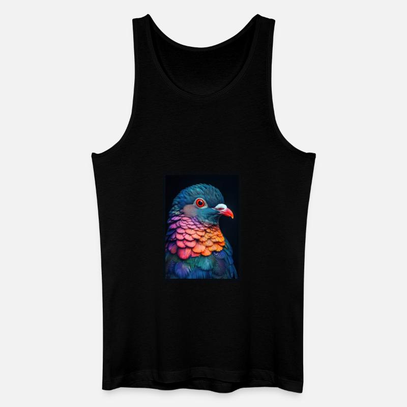 Tauben Taube - Männer Bio Tank Top - Schwarz