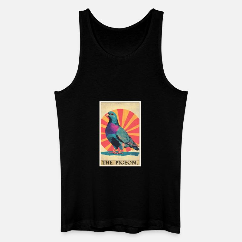 Tauben Taube - Männer Bio Tank Top - Schwarz