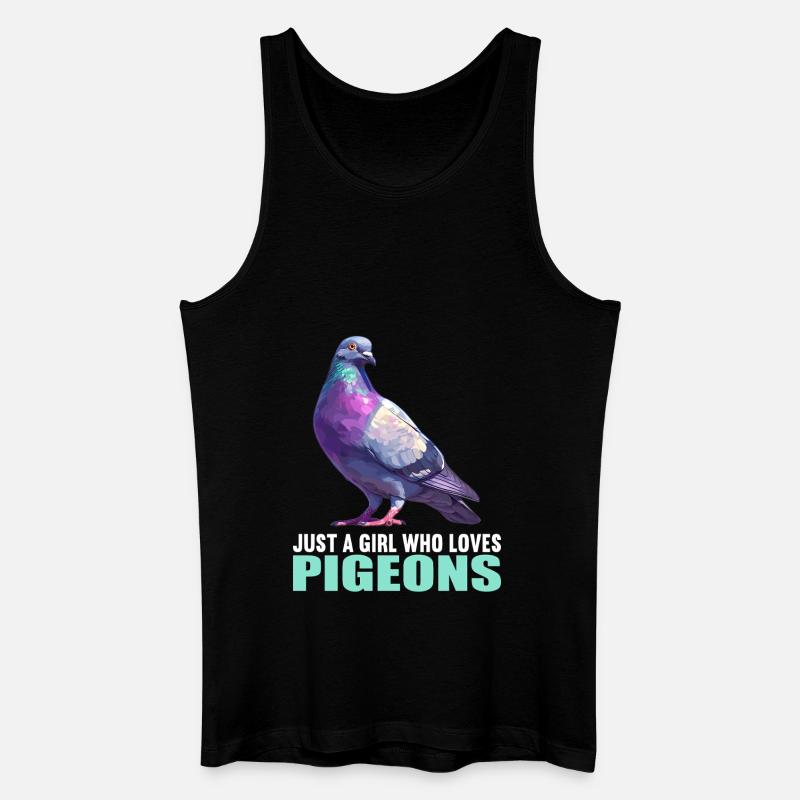 Tauben Taube - Männer Bio Tank Top - Schwarz