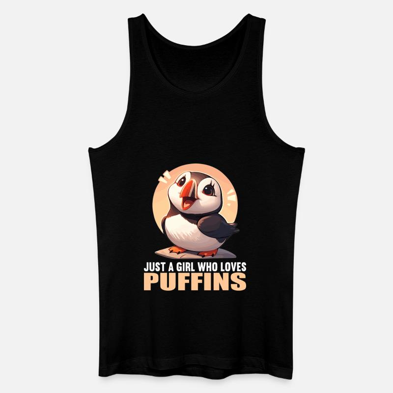 Papageientaucher - Männer Bio Tank Top - Schwarz