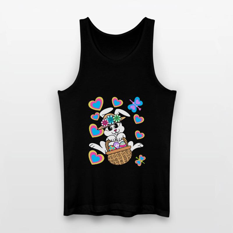 Easter Bunny Easter Bunny Eggs Easter Eggs Easter Men’s Organic Tank Top