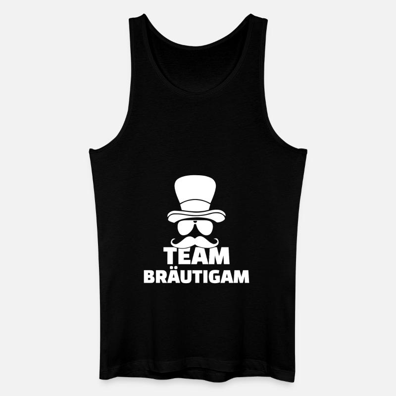 Bräutigam Junggesellenabschied feier - Männer Bio Tank Top - Schwarz