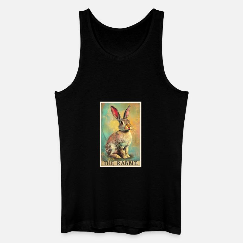 Hasen Hase - Männer Bio Tank Top - Schwarz