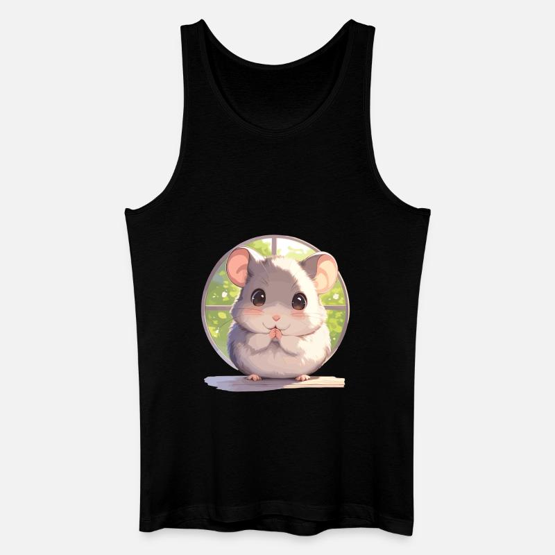 Ratten Ratte - Männer Bio Tank Top - Schwarz