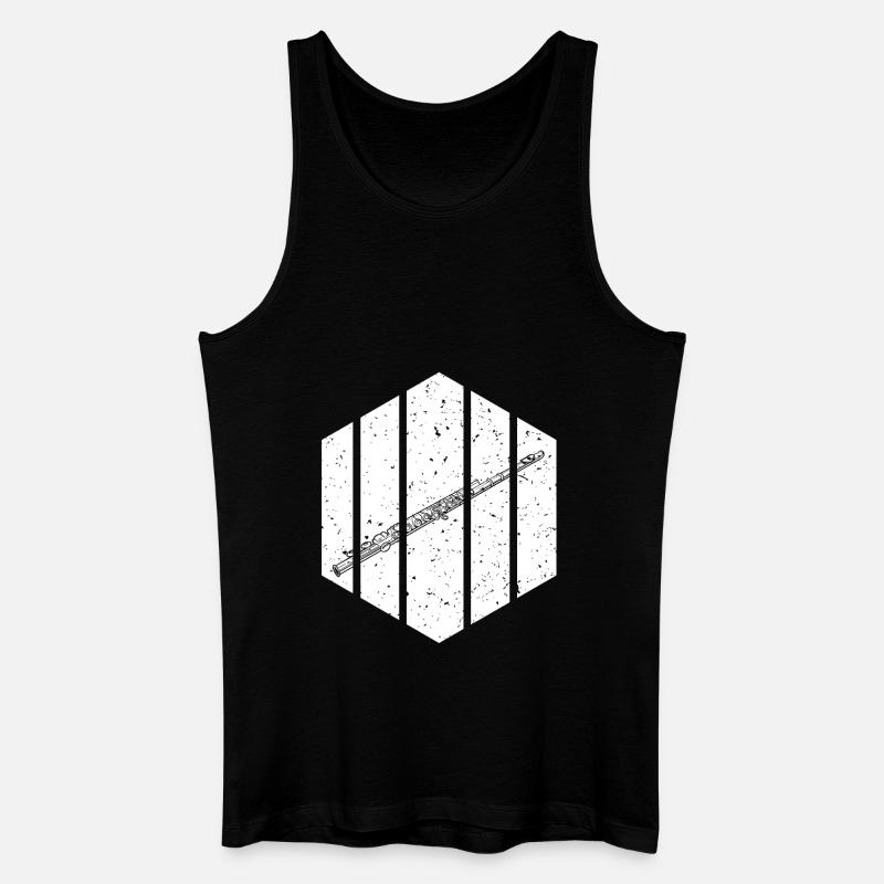 Flötist Querflöte - Männer Bio Tank Top - Schwarz