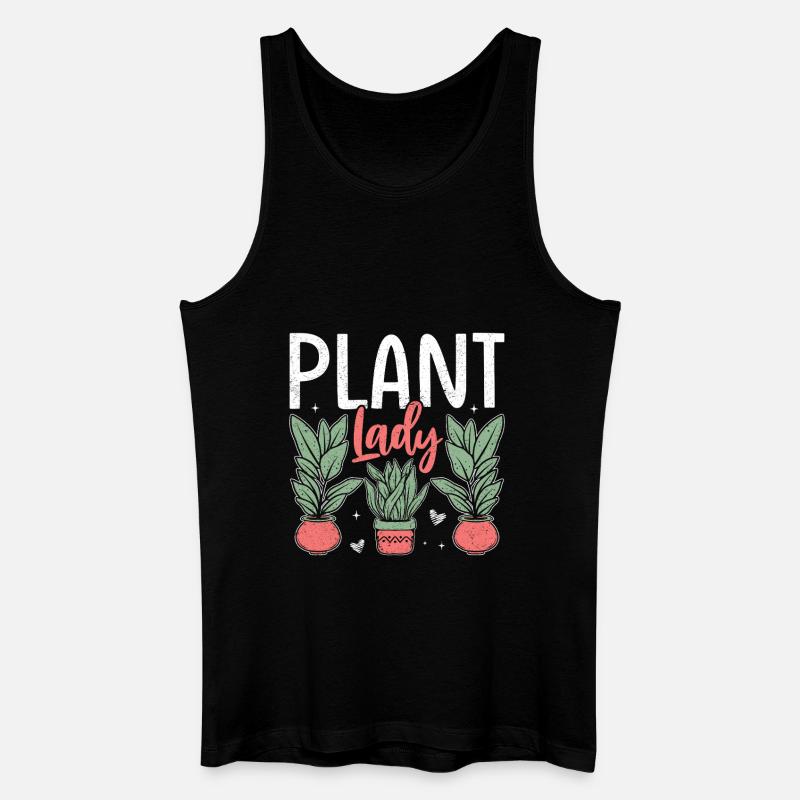 Plant Lady - Männer Bio Tank Top - Schwarz
