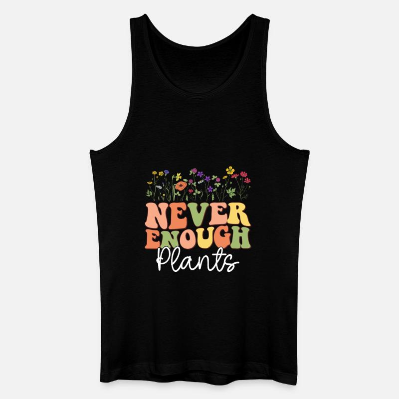 Never Enough Plants - Männer Bio Tank Top - Schwarz
