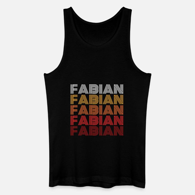 Fabian - Männer Bio Tank Top - Schwarz