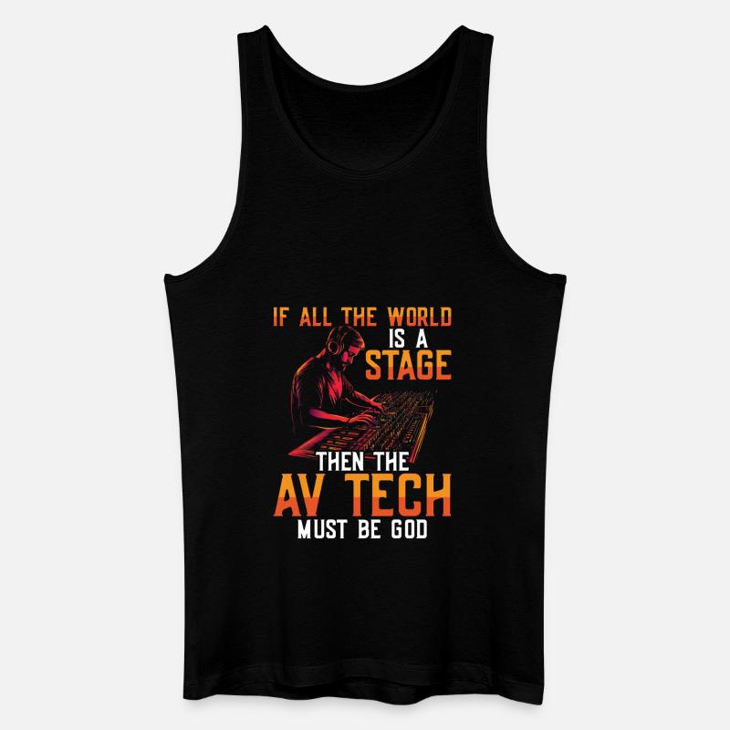 AV-Technik AV-Techniker Audiovisueller Techniker - Männer Bio Tank Top - Schwarz