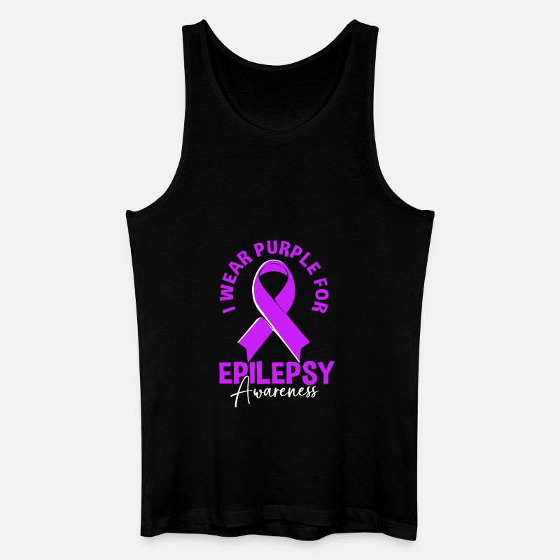 Epilepsie - Männer Bio Tank Top - Schwarz