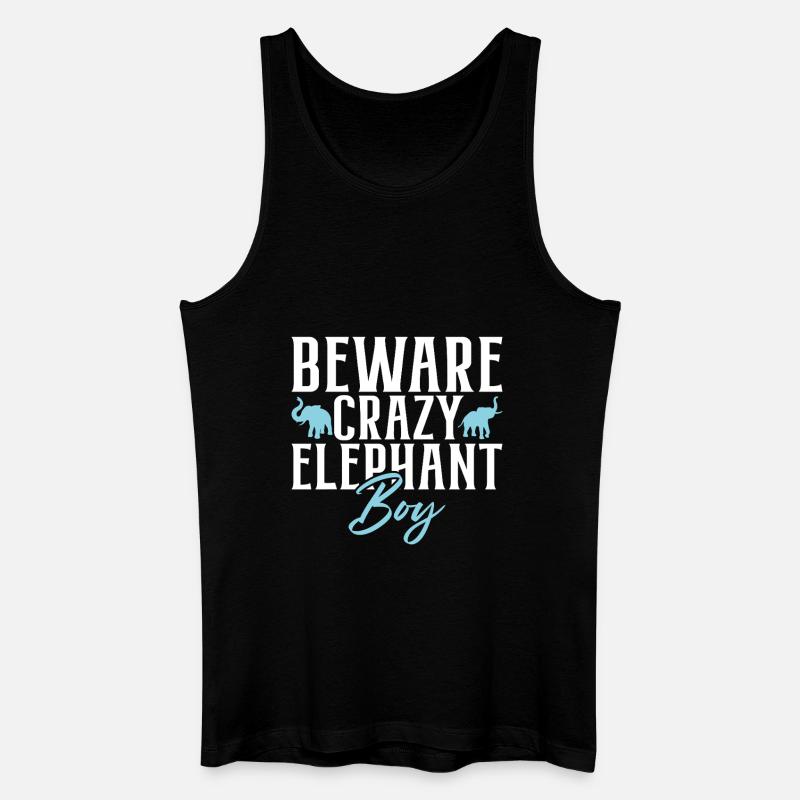 Elephant Lovers Gifts - Männer Bio Tank Top - Schwarz