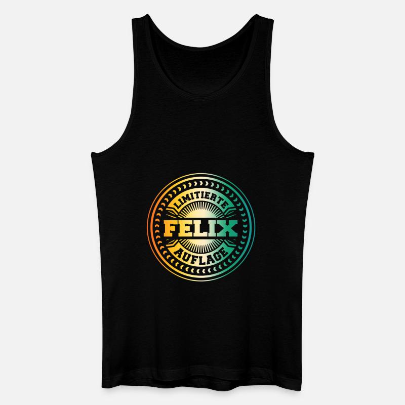 Felix - Männer Bio Tank Top - Schwarz
