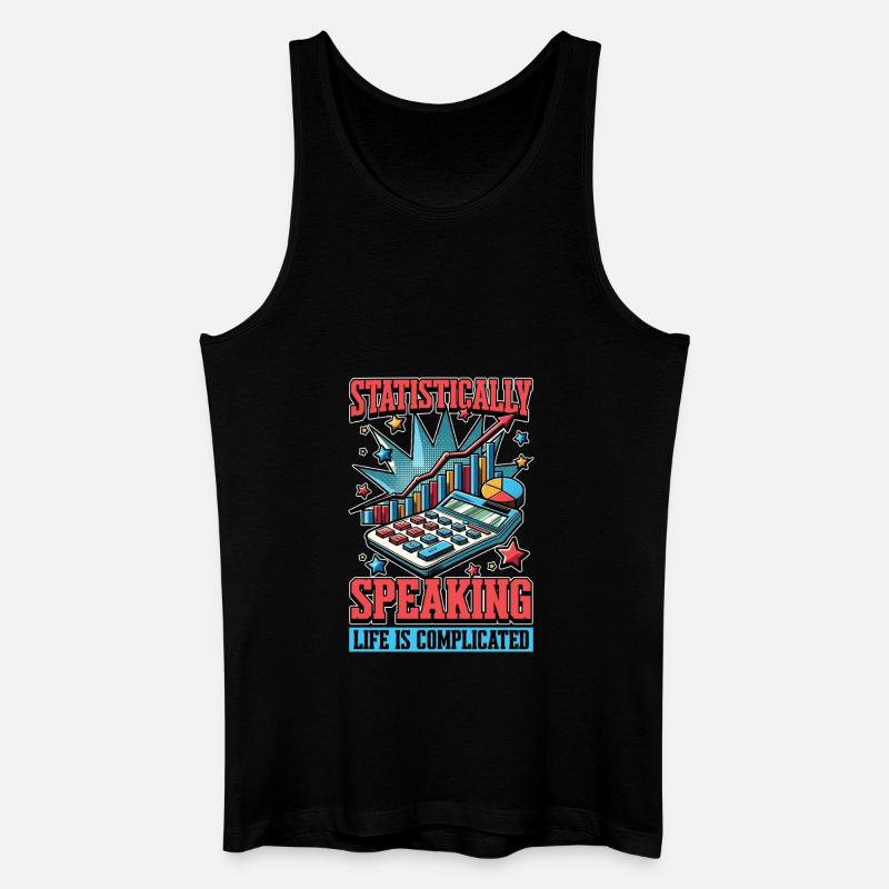 Statistically Speaking Data Scientist Statistician - Männer Bio Tank Top - Schwarz