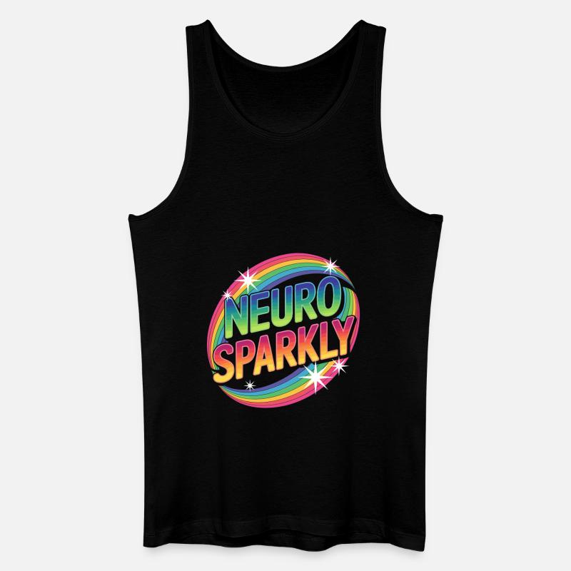 Neuro Sparkly - Männer Bio Tank Top - Schwarz