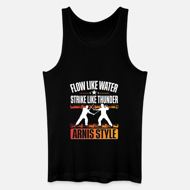 Escrima Arnis Kampfsport - Männer Bio Tank Top - Schwarz