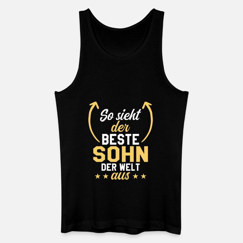 Bester Sohn - Männer Bio Tank Top - Schwarz