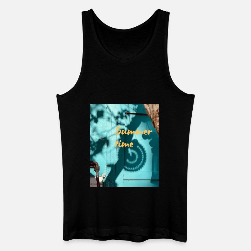 Summertime - Männer Bio Tank Top - Schwarz
