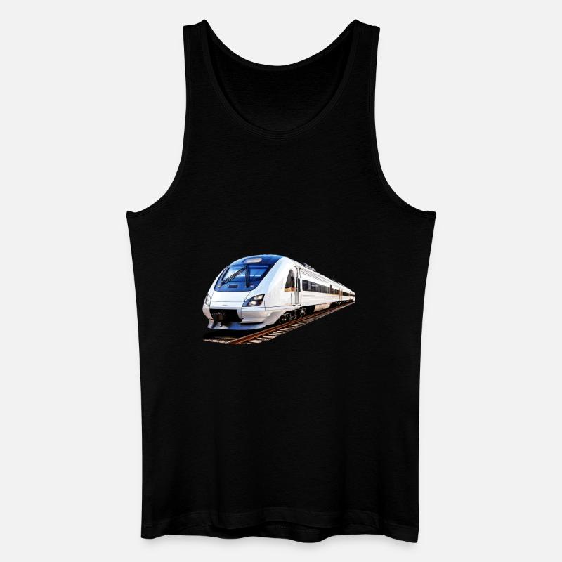 ZUG TRAIN - Männer Bio Tank Top - Schwarz