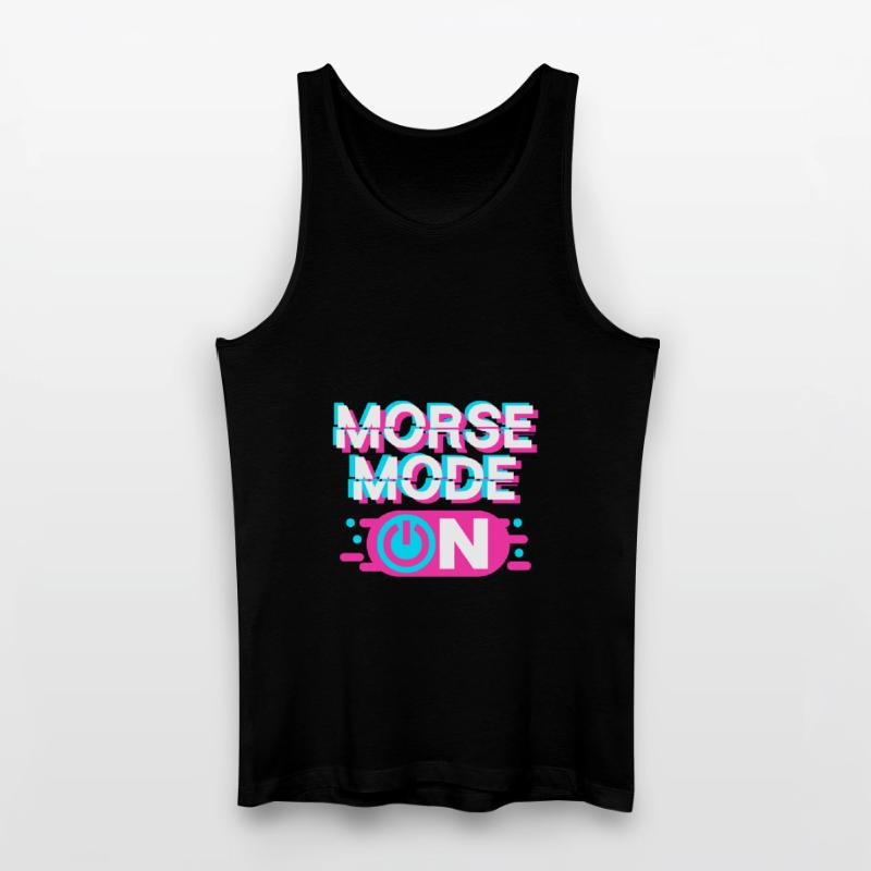 Morsecode Morse Code On Männer Bio Tank Top