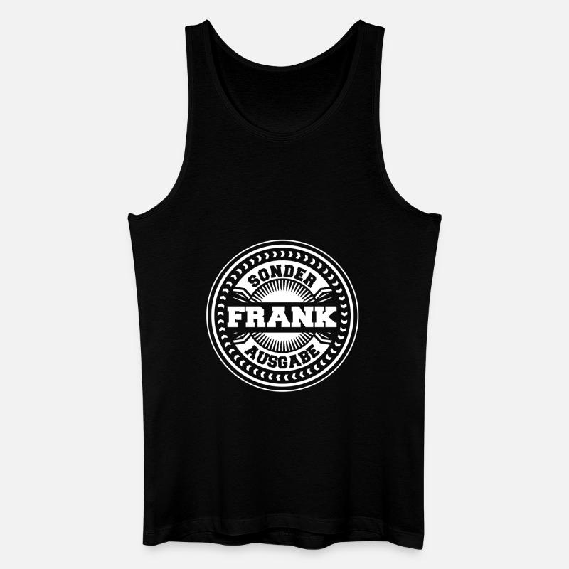 Frank - Männer Bio Tank Top - Schwarz
