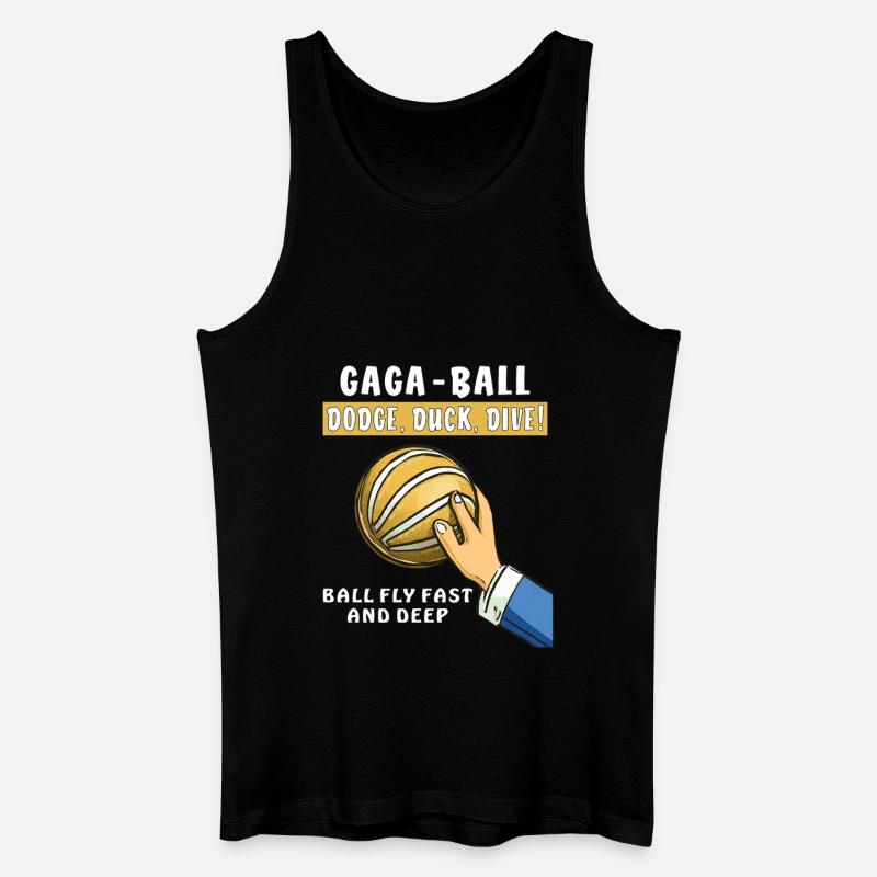 voelkerball gaga ball - Männer Bio Tank Top - Schwarz