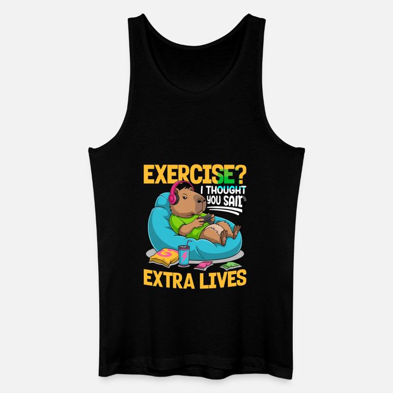 Capybara Gamer Gaming - Men’s Organic Tank Top - black