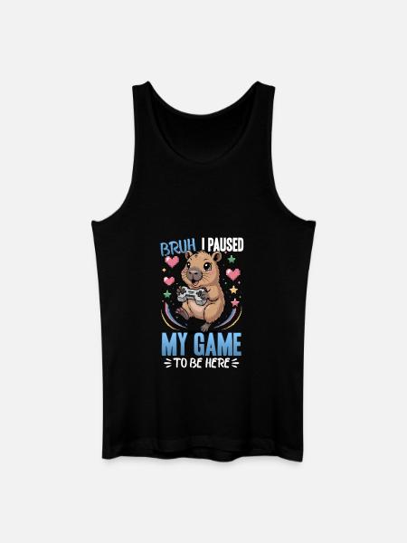 Capybara Gamer Gaming - Men’s Organic Tank Top - black