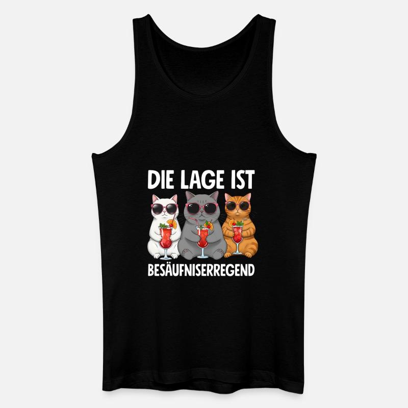 The situation is drunkenness - Men’s Organic Tank Top - black