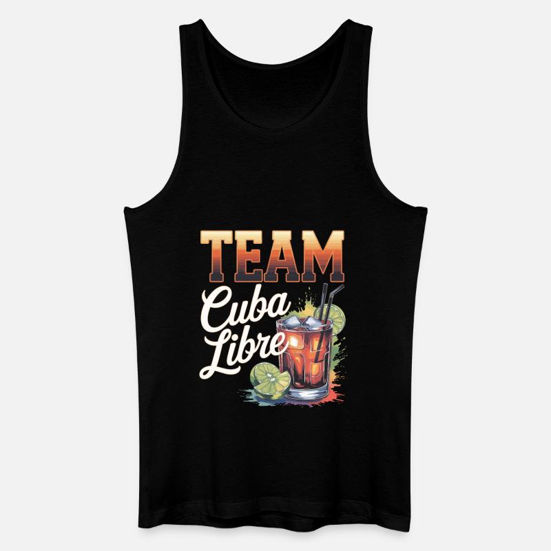 Cocktail Barkeeper Team Cuba Libre - Männer Bio Tank Top - Schwarz