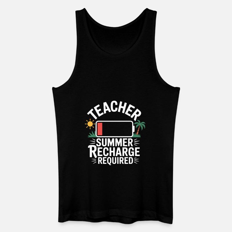 Vacances d’été pour les enseignants - Débardeur bio Homme - noir