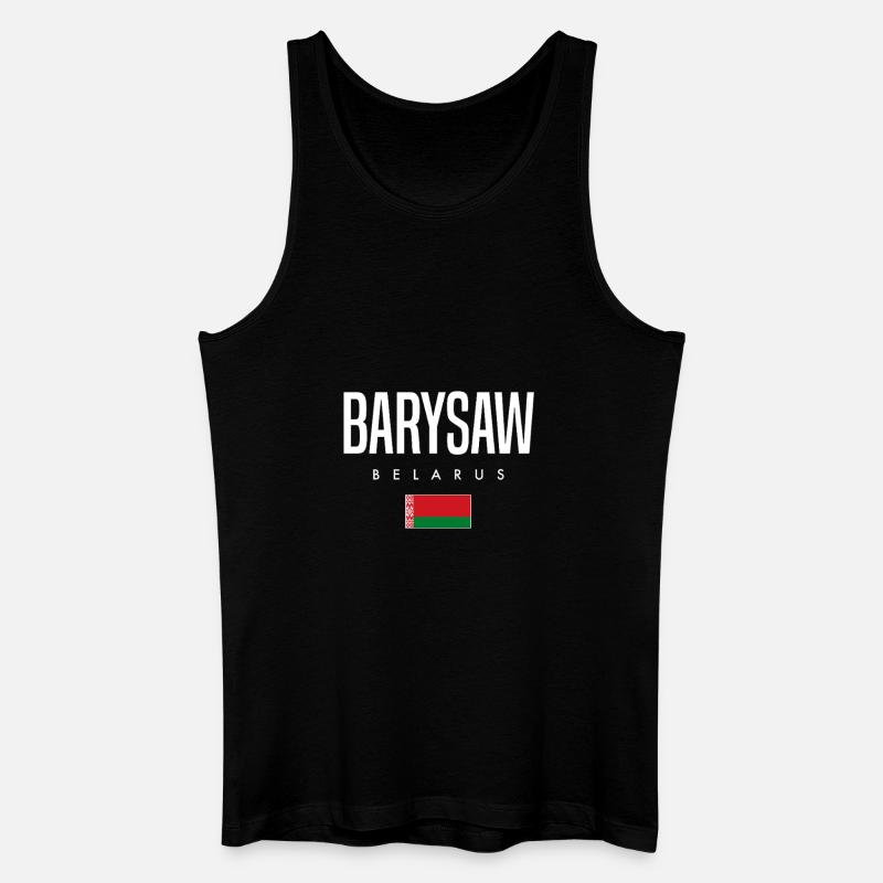 Barysaw, Biélorussie, Biélorussie - Débardeur bio Homme - noir