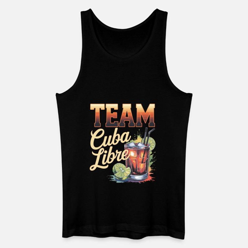 Cocktail Bartender Team Cuba Libre - Men’s Organic Tank Top - black