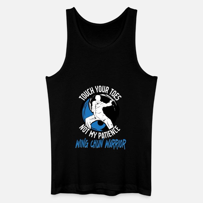 Wing Chun Warrior - Männer Bio Tank Top - Schwarz