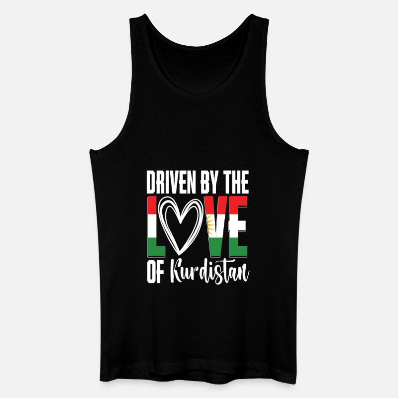 Kurdistan Kurde Kurden - Männer Bio Tank Top - Schwarz