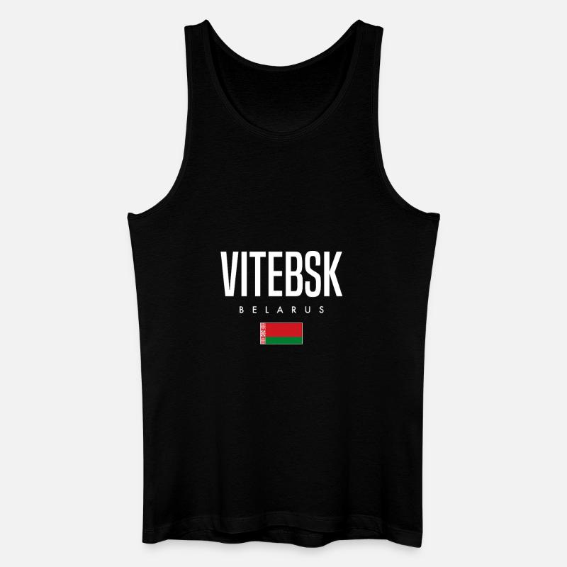 Vitebsk, Biélorussie, Biélorussie - Débardeur bio Homme - noir