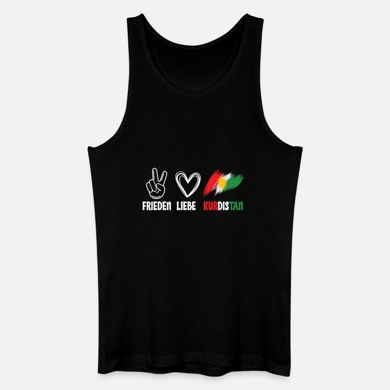 Kurdistan Kurde Kurden - Männer Bio Tank Top - Schwarz