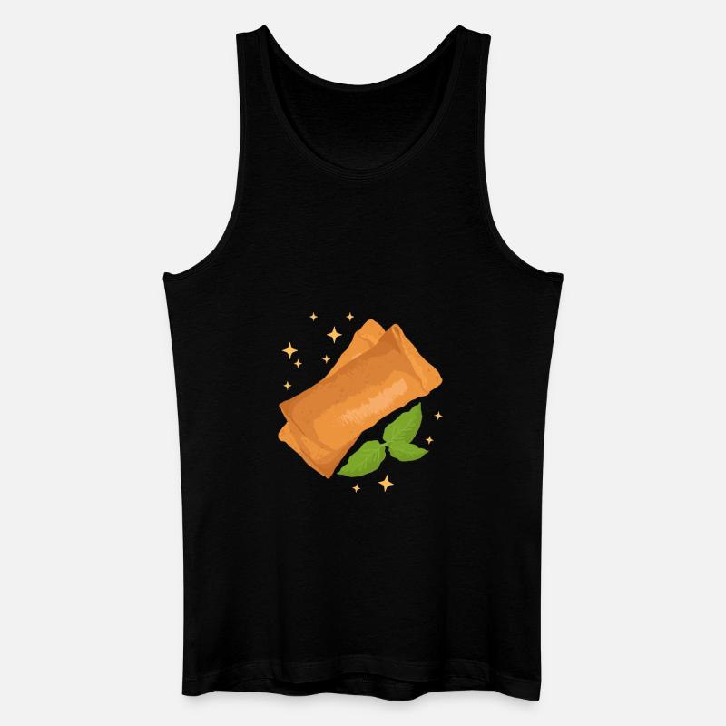 Lumpia Frühlingsrolle Geschenke - Männer Bio Tank Top - Schwarz