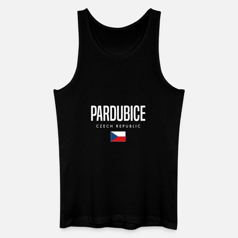 Pardubice Tschechien - Männer Bio Tank Top - Schwarz