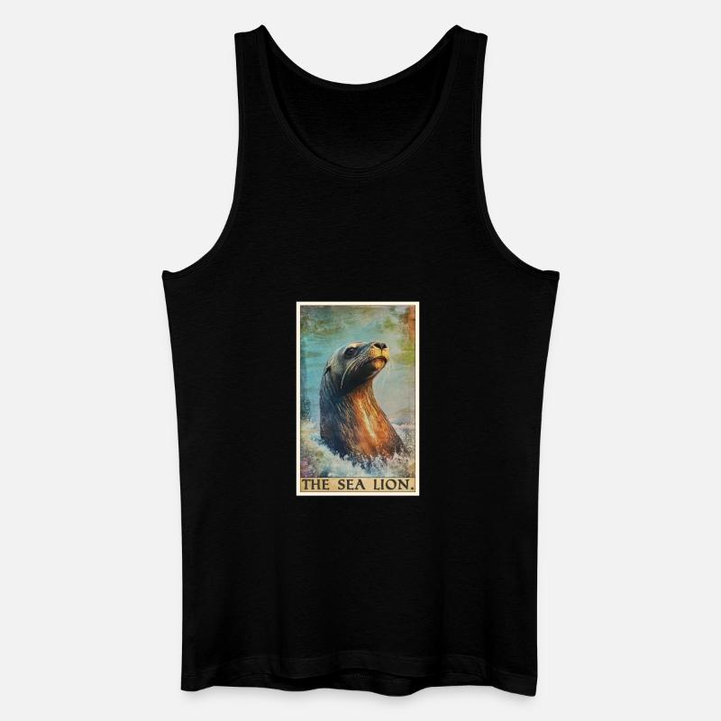 Seelöwen Seelöwe - Männer Bio Tank Top - Schwarz